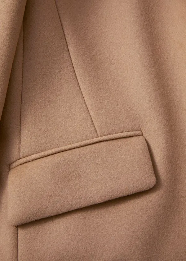 Women Jackets and Coats and Other Stories Tailored SingleBreasted Coat Camel