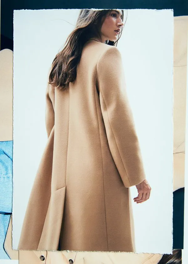 Women Jackets and Coats and Other Stories Tailored SingleBreasted Coat Camel
