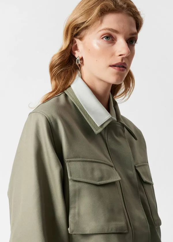 Women Jackets and Coats and Other Stories Utility Jacket Khaki