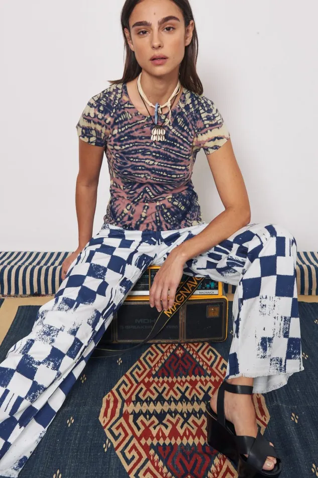 Women Jasper And Navy Liv Tee Raquel Allegra Tops