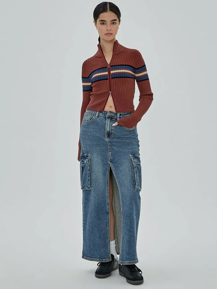 Women Jeans and Denim GUESS GUESS Originals Denim Cargo Skirt Go Fez Medium Wash Women Jeans and Denim GUESS GUESS Originals Denim Cargo Skirt Go Fez Medium Wash