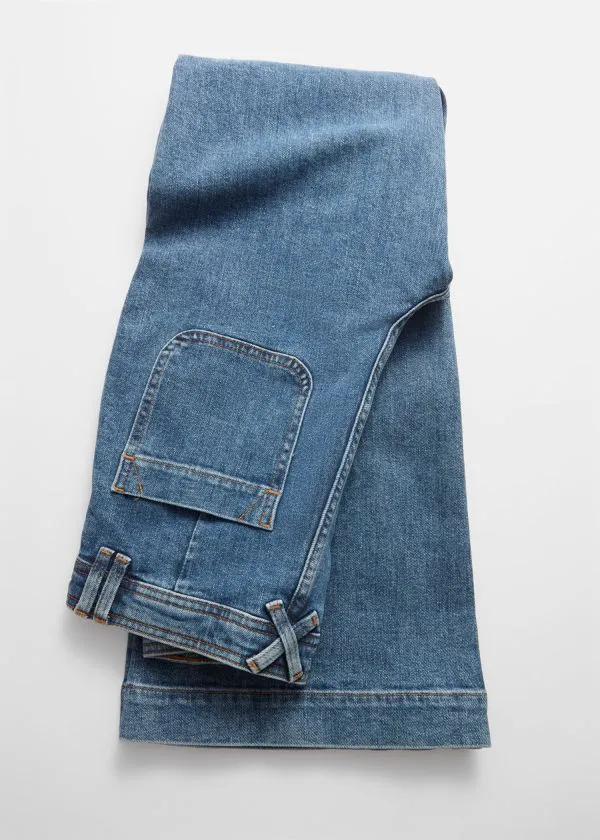 Women Jeans and Other Stories HighWaist Flared Jeans Mid Wash