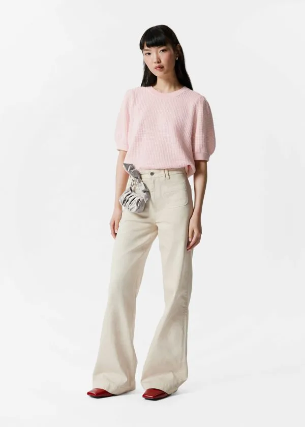 Women Jeans and Other Stories HighWaist Flared Jeans White