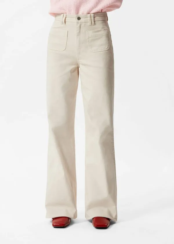 Women Jeans and Other Stories HighWaist Flared Jeans White