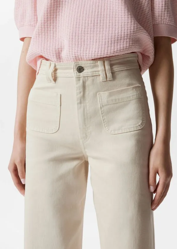 Women Jeans and Other Stories HighWaist Flared Jeans White