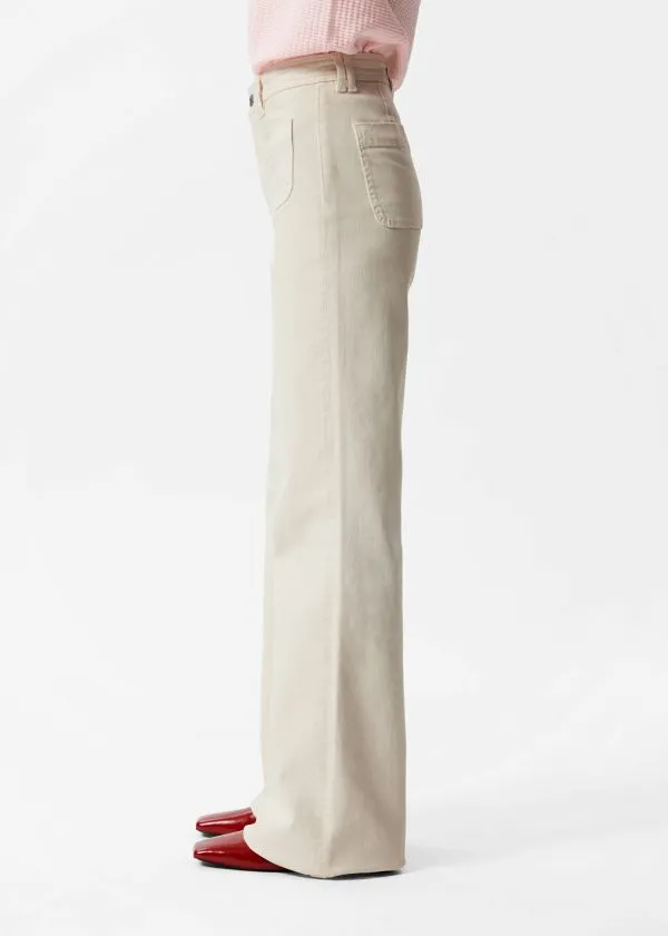 Women Jeans and Other Stories HighWaist Flared Jeans White