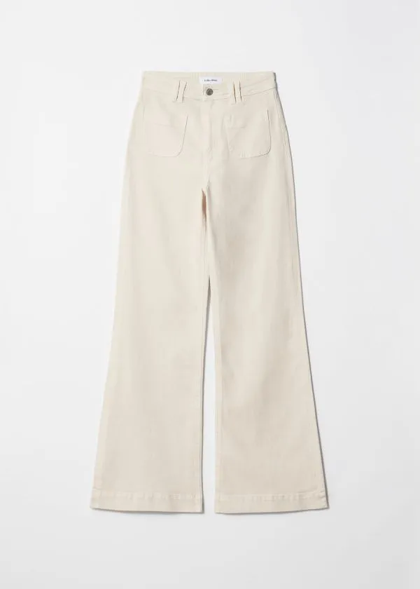 Women Jeans and Other Stories HighWaist Flared Jeans White