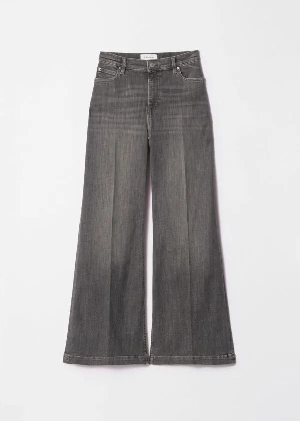 Women Jeans and Other Stories Wide PressCrease Jeans Dark Grey
