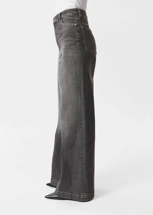 Women Jeans and Other Stories Wide PressCrease Jeans Dark Grey