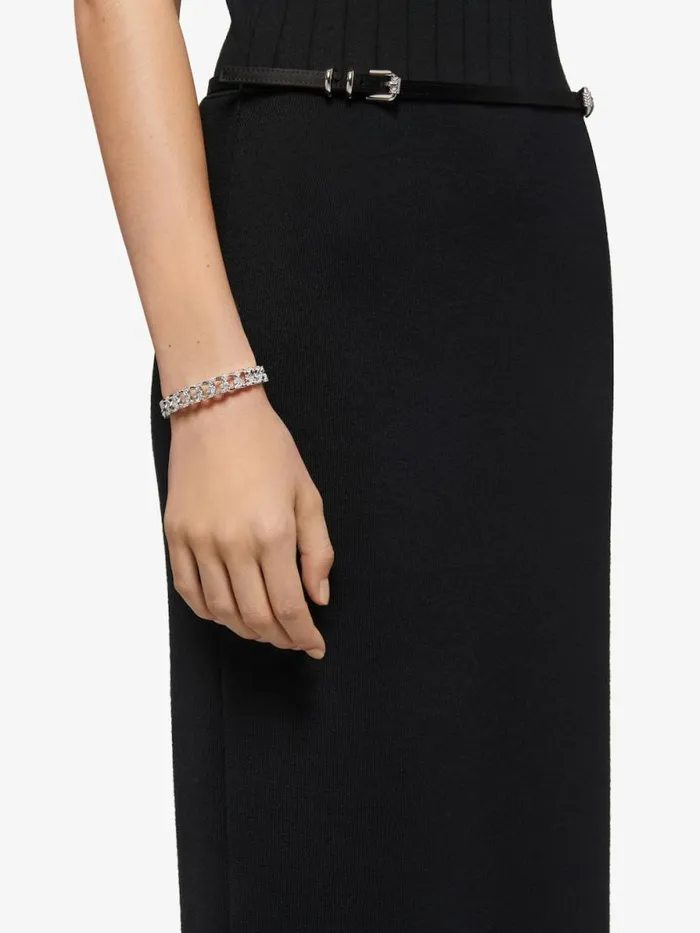 Women Jewelry Givenchy G Chain Bracelet In Metal With Crystals Silvery