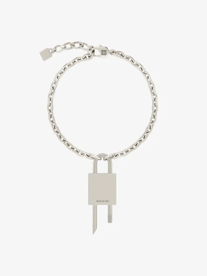 Women Jewelry Givenchy Mini Lock Bracelet In Metal With Crystal Silvery Women Jewelry Givenchy Mini Lock Bracelet In Metal With Crystal Silvery