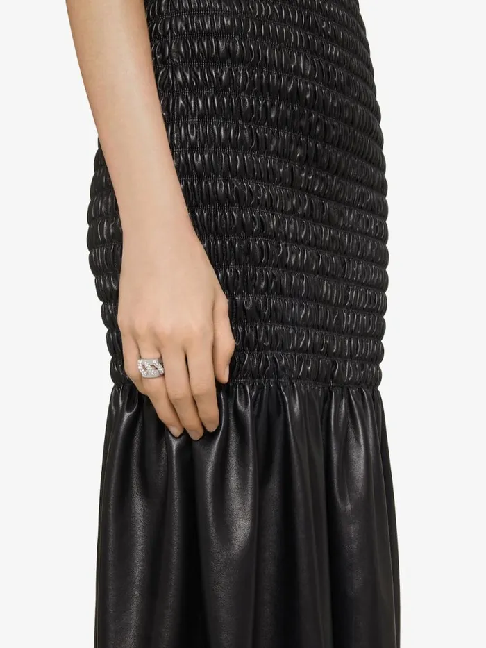 Women Jewelry Givenchy Stitch Ring In Metal With Crystals Silvery Women Jewelry Givenchy Stitch Ring In Metal With Crystals Silvery