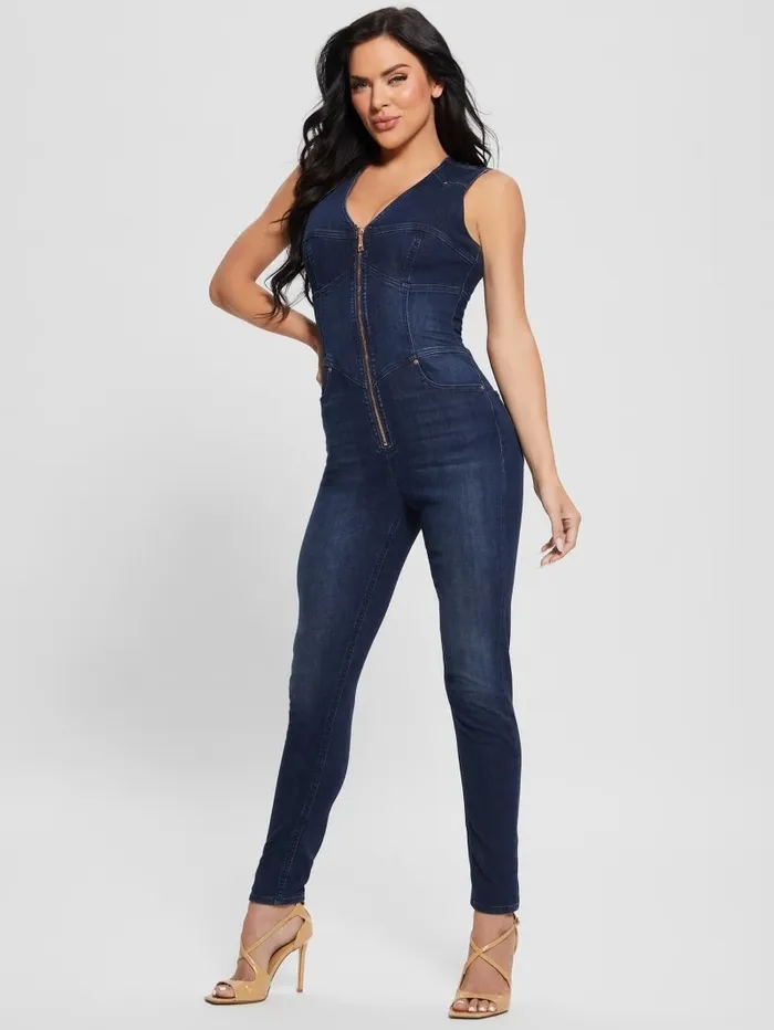 Women Judd Denim Jumpsuit Plume Dark Jeans and Denim GUESS Women Judd Denim Jumpsuit Plume Dark Jeans and Denim GUESS