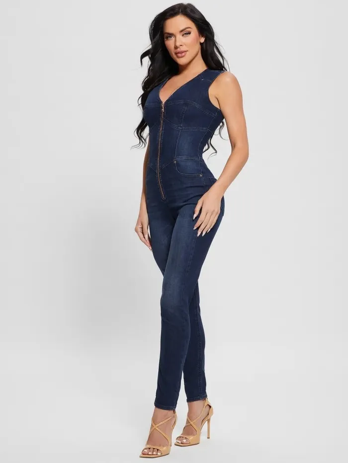 Women Judd Denim Jumpsuit Plume Dark Jeans and Denim GUESS Women Judd Denim Jumpsuit Plume Dark Jeans and Denim GUESS