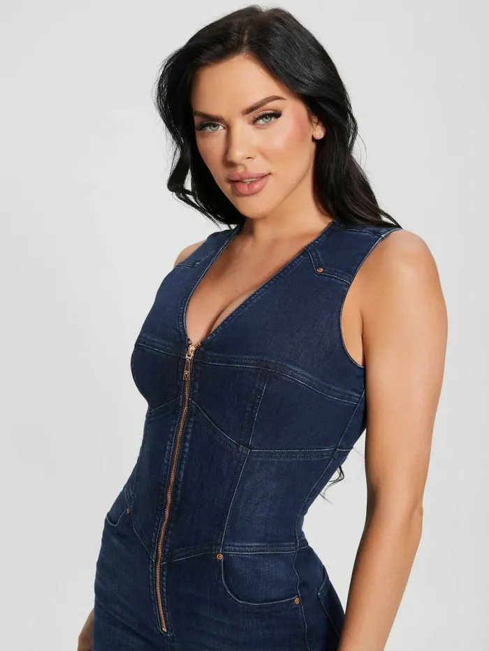 Women Judd Denim Jumpsuit Plume Dark Jeans and Denim GUESS Women Judd Denim Jumpsuit Plume Dark Jeans and Denim GUESS