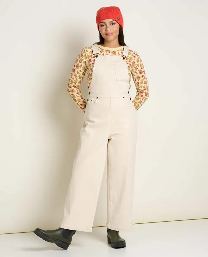 Women Jumpsuits and Overalls Toad and Co Balsam Seeded Denim Overall Natural