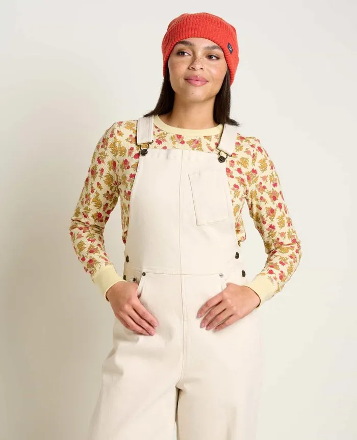Women Jumpsuits and Overalls Toad and Co Balsam Seeded Denim Overall Natural