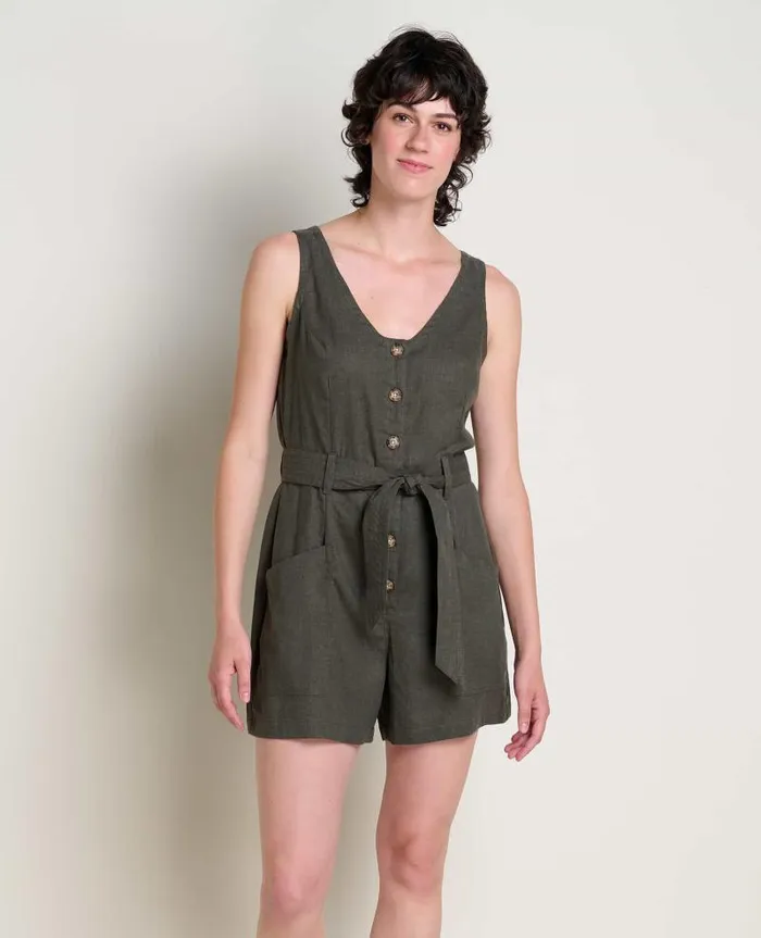 Women Jumpsuits and Overalls Toad and Co Tarn Romper Beetle