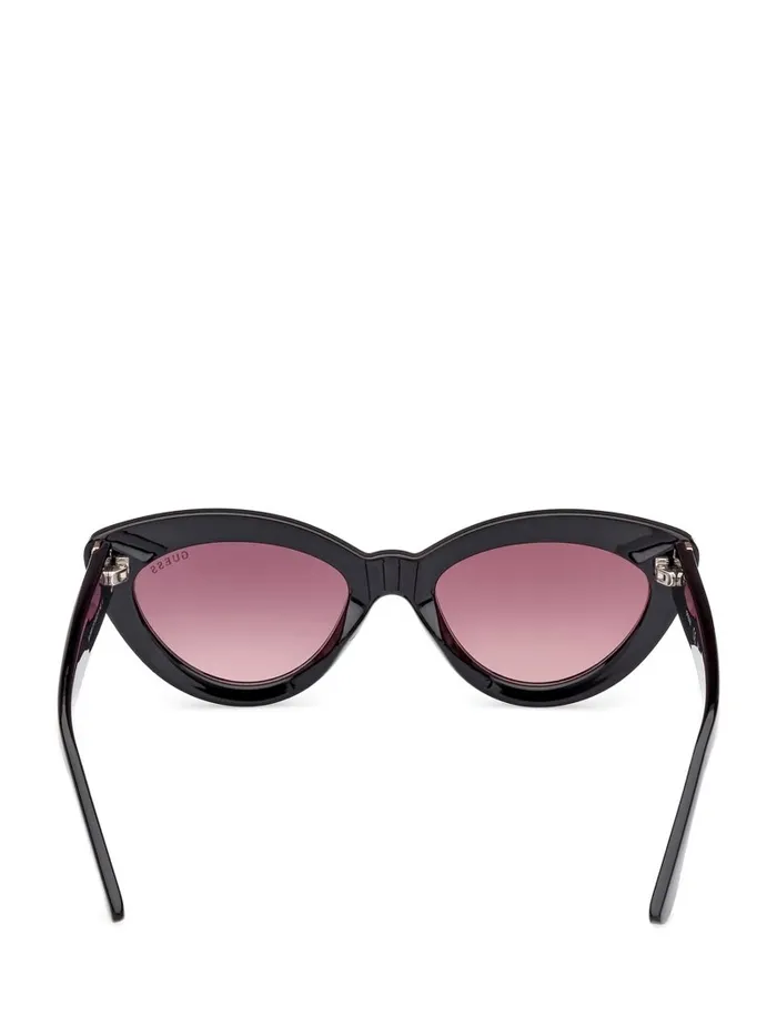 Women Kenzie Plastic CatEye Sunglasses Black Sunglasses GUESS Women Kenzie Plastic CatEye Sunglasses Black Sunglasses GUESS