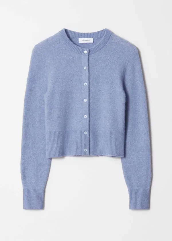 Women Knitwear and Other Stories AlpacaBlend Knit Cardigan Pastel Blue