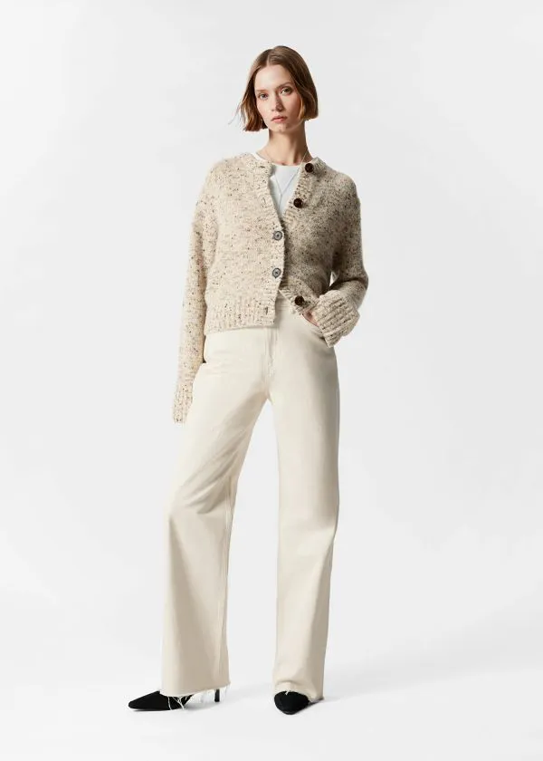 Women Knitwear and Other Stories Buttoned Knit Cardigan Mole Women Knitwear and Other Stories Buttoned Knit Cardigan Mole