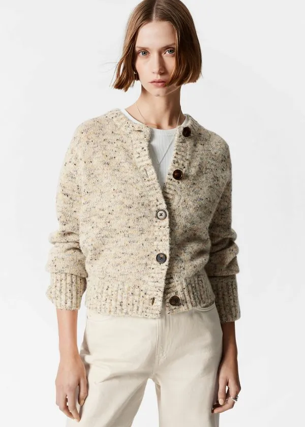 Women Knitwear and Other Stories Buttoned Knit Cardigan Mole Women Knitwear and Other Stories Buttoned Knit Cardigan Mole