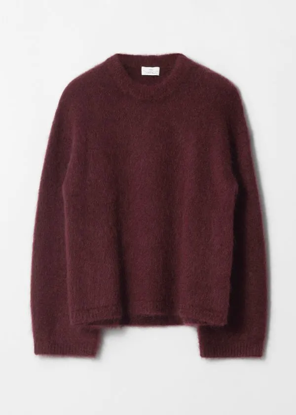 Women Knitwear and Other Stories MohairBlend Jumper Dark Red Women Knitwear and Other Stories MohairBlend Jumper Dark Red