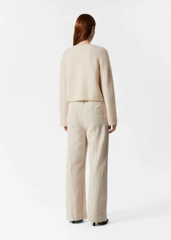 Women Knitwear and Other Stories MohairBlend Knit Cardigan Cream