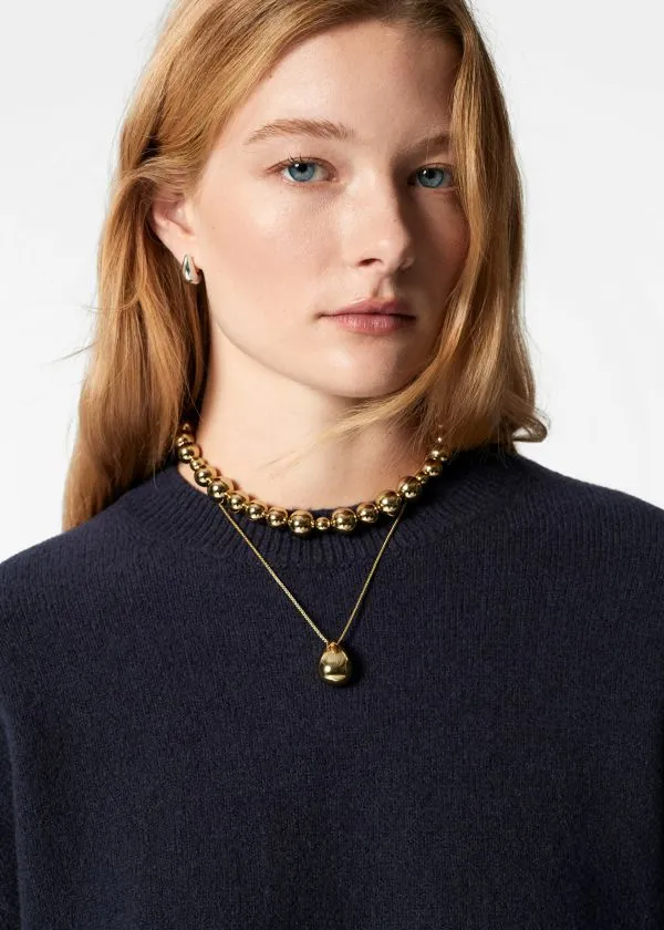 Women Knitwear and Other Stories Relaxed Knit Jumper Navy
