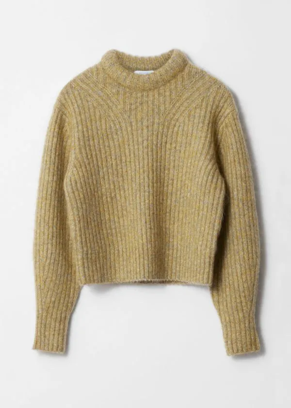 Women Knitwear and Other Stories RibKnit Jumper Green