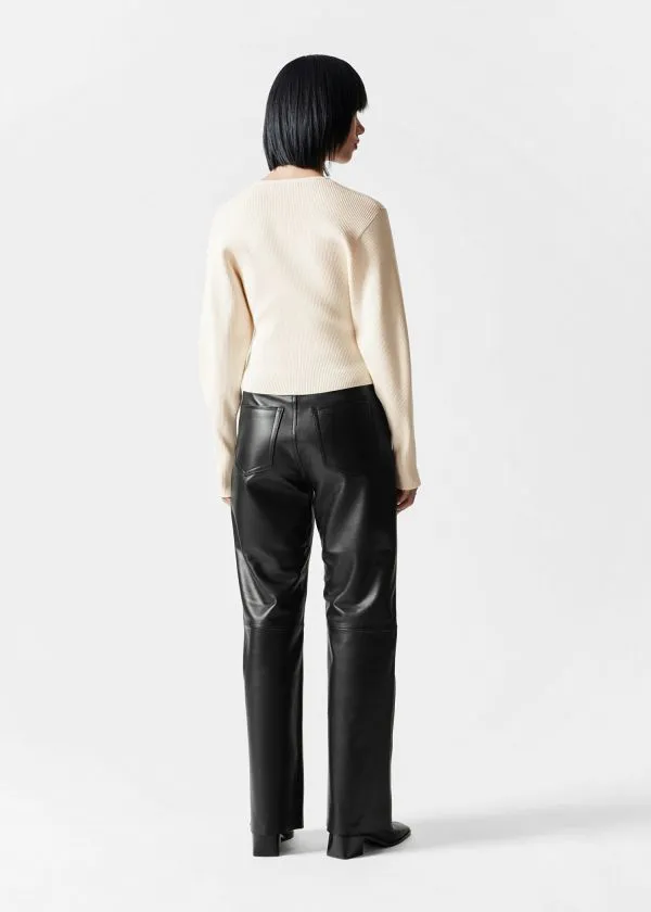 Women Knitwear and Other Stories RibKnit Top White