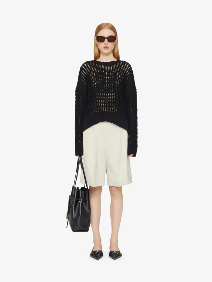 Women Knitwear Givenchy 4G Sweater In Wool And Cashmere Black