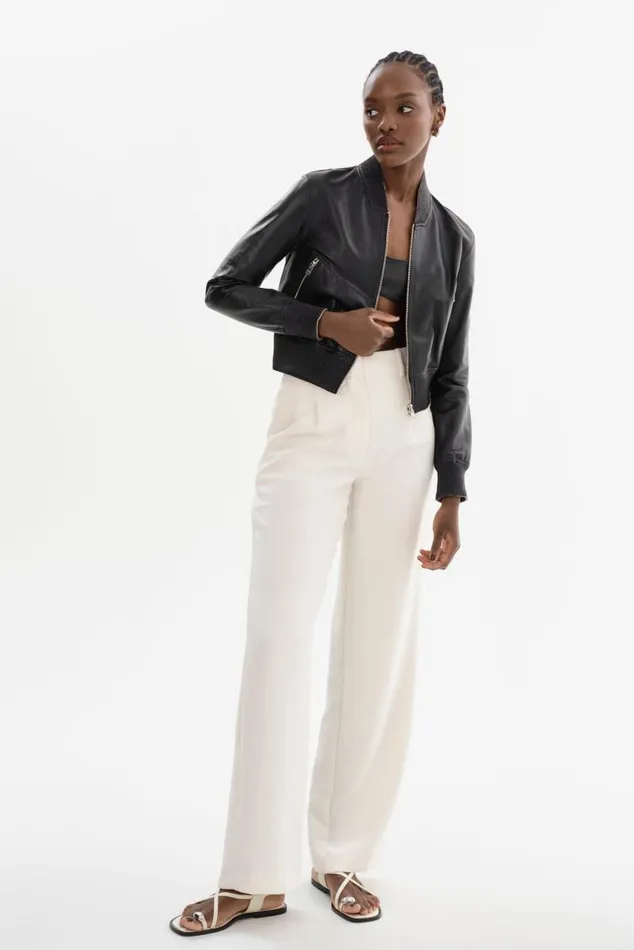 Women KORDELLA Reversible Leather Bomber Jacket Blackpink LAMARQUE Leather Jackets Women KORDELLA Reversible Leather Bomber Jacket Blackpink LAMARQUE Leather Jackets
