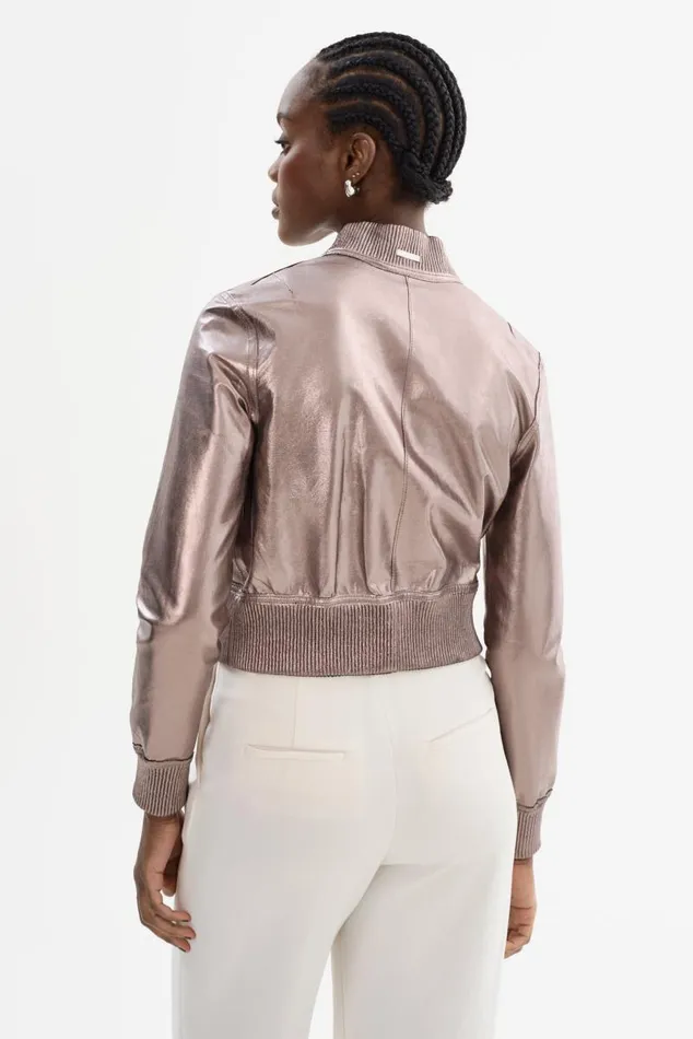 Women KORDELLA Reversible Leather Bomber Jacket Blackpink LAMARQUE Leather Jackets Women KORDELLA Reversible Leather Bomber Jacket Blackpink LAMARQUE Leather Jackets