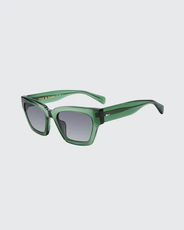 Women Lisa BlackGreen Sunglasses rag and bone