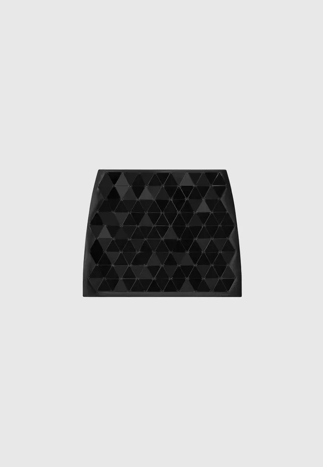 Women Manire De Voir Leather Mirrored Mini Skirt Blackblack