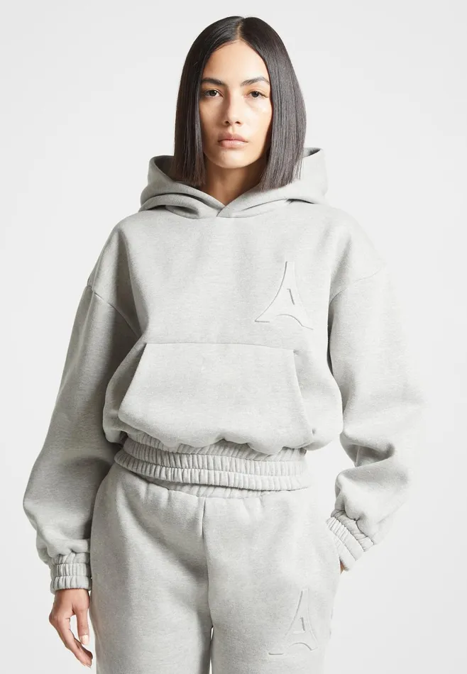 Women Manire De Voir ternelle Eiffel Embossed Hoodie Grey