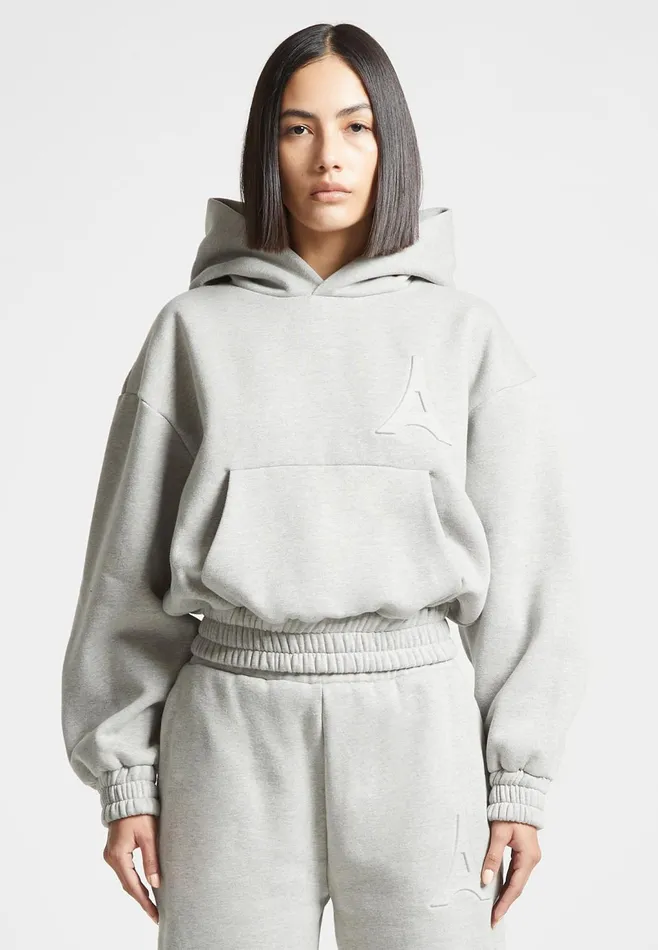 Women Manire De Voir ternelle Eiffel Embossed Hoodie Grey
