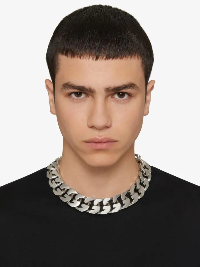WomenMen Jewelry Givenchy Medium G Chain Necklace In Metal Silvery WomenMen Jewelry Givenchy Medium G Chain Necklace In Metal Silvery