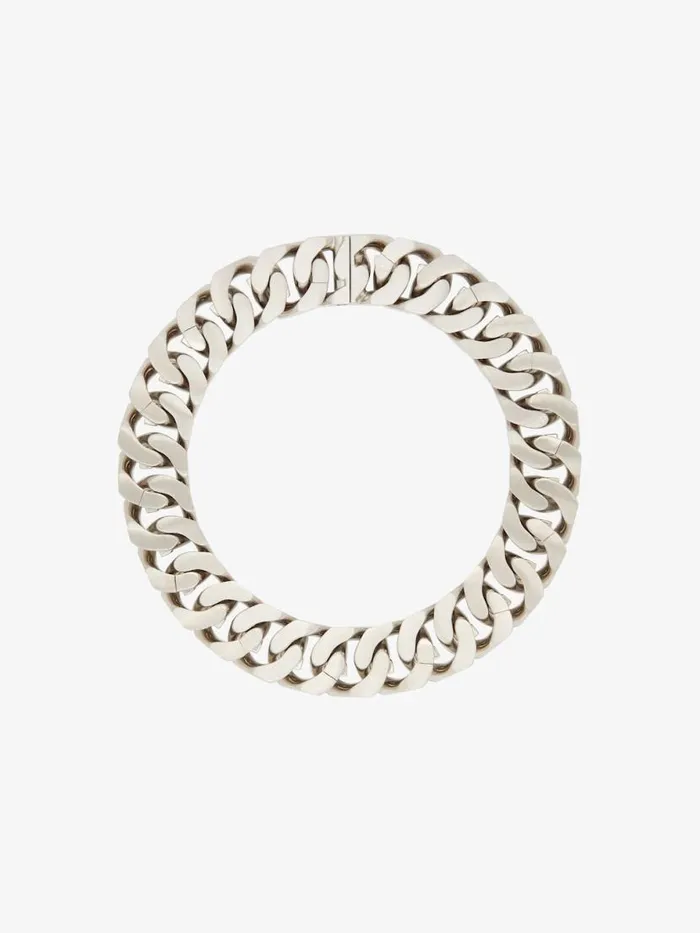 WomenMen Jewelry Givenchy Medium G Chain Necklace In Metal Silvery WomenMen Jewelry Givenchy Medium G Chain Necklace In Metal Silvery
