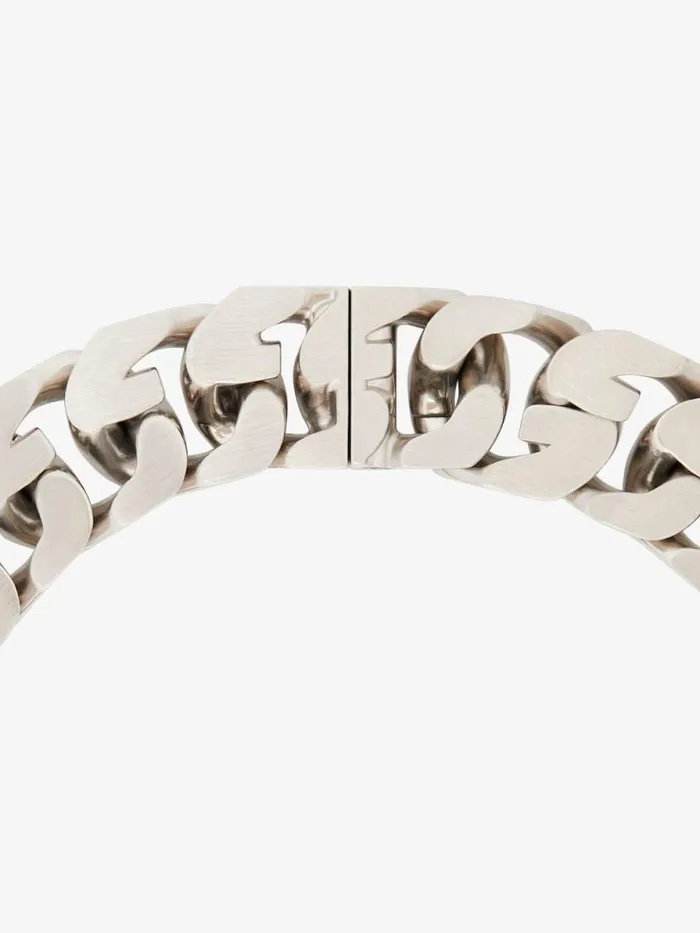 WomenMen Jewelry Givenchy Medium G Chain Necklace In Metal Silvery WomenMen Jewelry Givenchy Medium G Chain Necklace In Metal Silvery