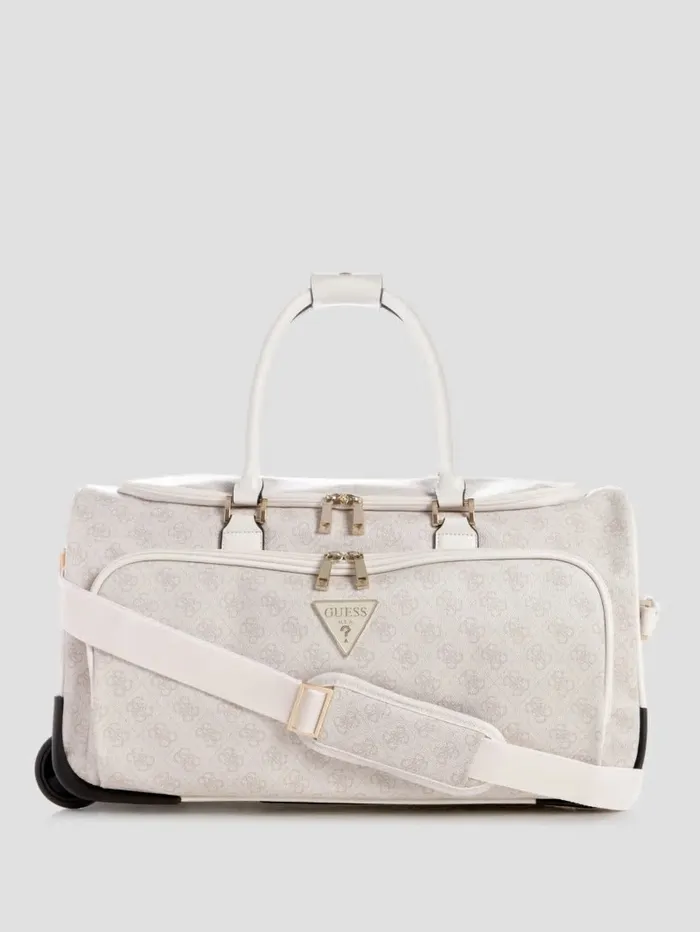 WomenMen Luggage and Travel Bags GUESS Jesco Wheeled Duffel Bag Dove