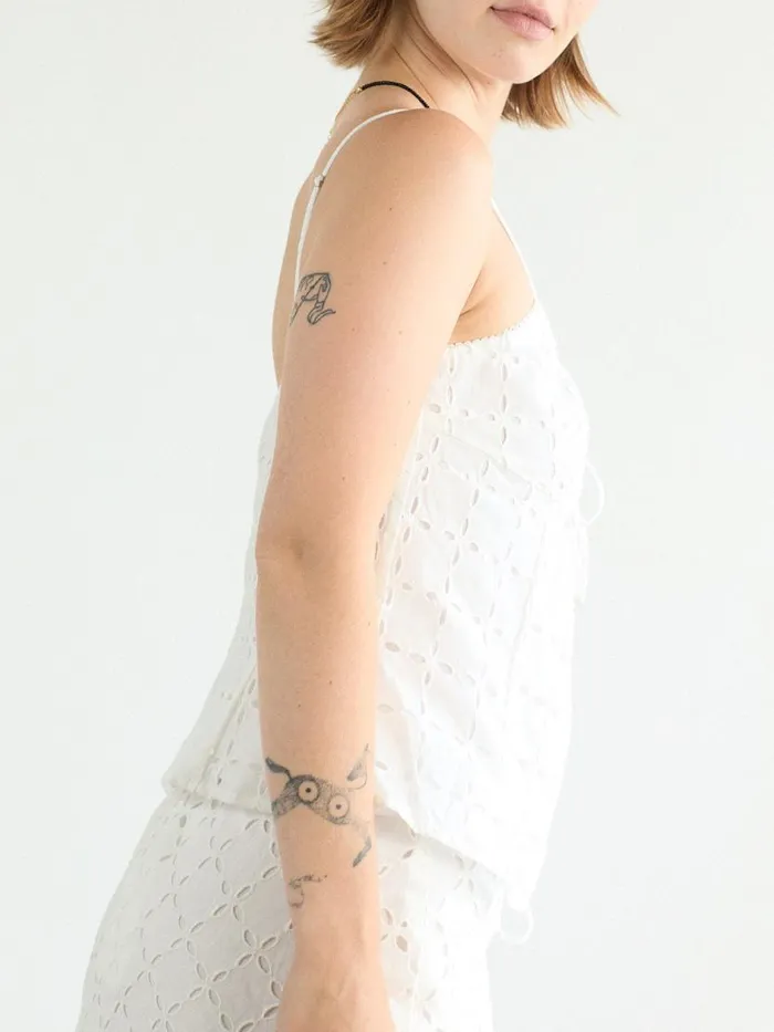 Women Mia Eyelet Top White Lisa Says Gah Blouses