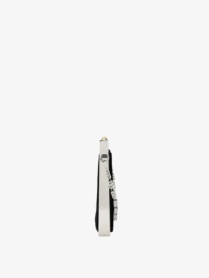 Women Micro Bags Givenchy Micro Cut Out Bag In Velvet And Strass With Frame Black Women Micro Bags Givenchy Micro Cut Out Bag In Velvet And Strass With Frame Black