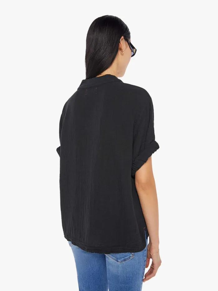 Women Mother Denim Avery Top Black