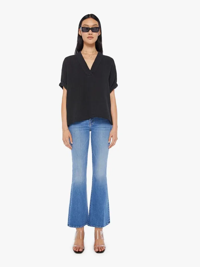 Women Mother Denim Avery Top Black