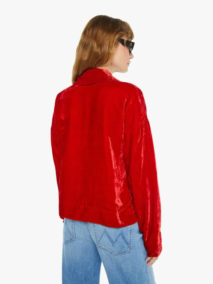 Women Mother Denim Dylan Velvet Tunic Ruby Women Mother Denim Dylan Velvet Tunic Ruby