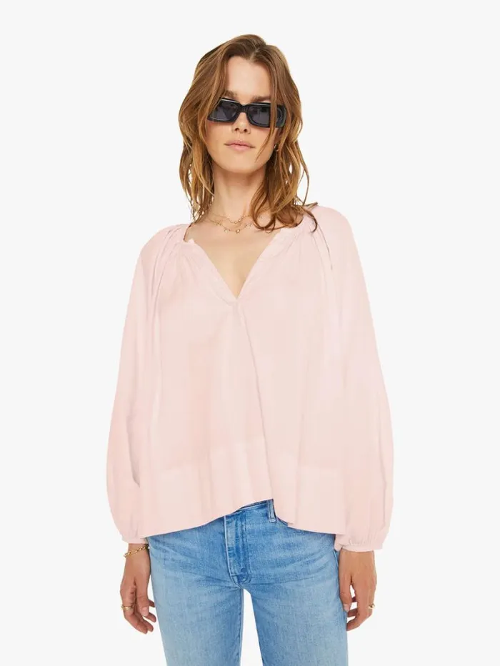 Women Mother Denim Harris Top Pink Dew