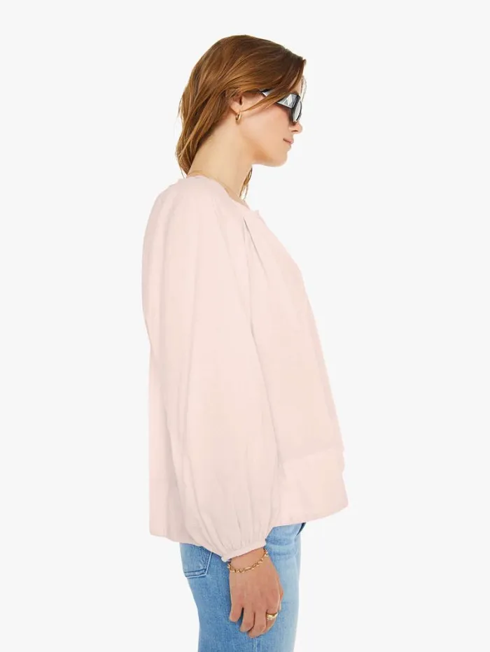Women Mother Denim Harris Top Pink Dew Women Mother Denim Harris Top Pink Dew