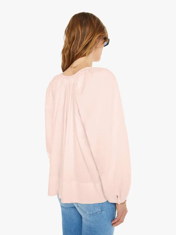 Women Mother Denim Harris Top Pink Dew Women Mother Denim Harris Top Pink Dew